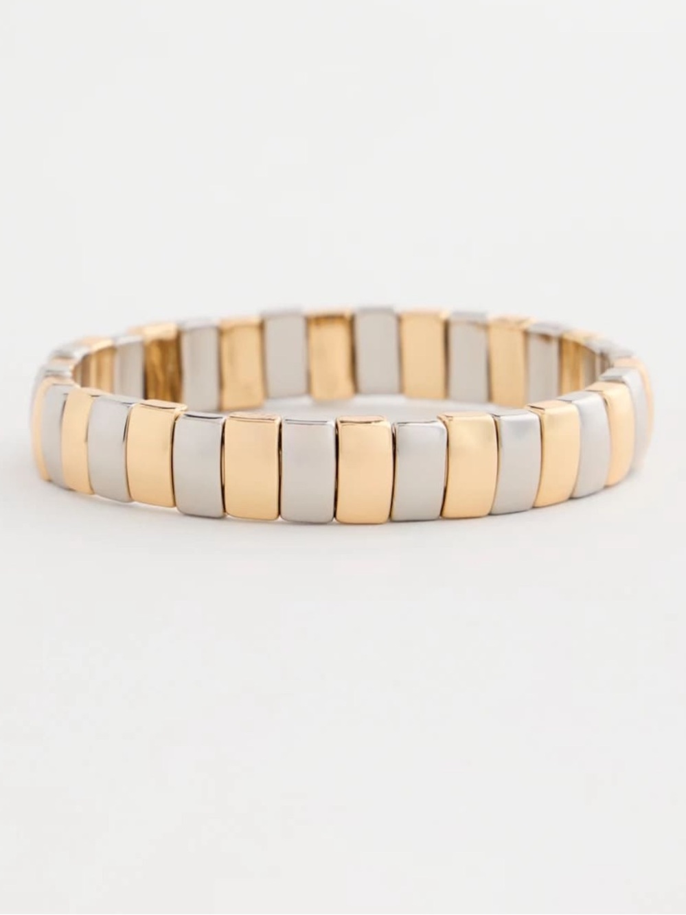Chicos Mixed Metal Stretch Bracelet